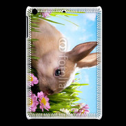 Coque iPadMini Lapin et fleurs