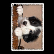 Coque iPadMini Chiot blanc et noir 2