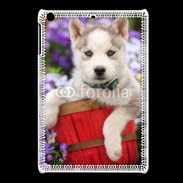 Coque iPadMini Portrait chiot Husky de Sibérie 1