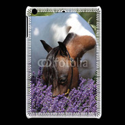 Coque iPadMini Cheval sentant la lavande 