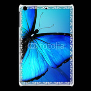 Coque iPadMini Papillon sur fond bleu