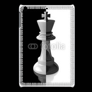 Coque iPadMini Roi d'échec noir et blanc