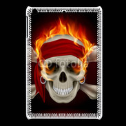 Coque iPadMini Tête de mort en flamme