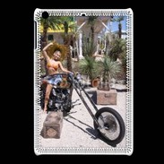Coque iPadMini Femme sexy moto 2