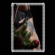 Coque iPadMini Lingerie et rose rouge