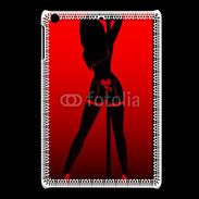 Coque iPadMini Pole danseuse noir et rouge
