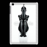 Coque iPadMini Femme nue body painting noir et blanc 2