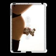 Coque iPad 2/3 Femme enceinte avec peluche