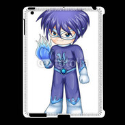 Coque iPad 2/3 Chibi style illustration of a superhero