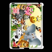 Coque iPad 2/3 Cartoon animaux fun