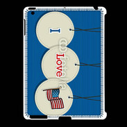 Coque iPad 2/3 I love USA 5