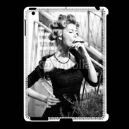 Coque iPad 2/3 Aristocrate en noir et blanc
