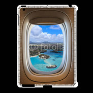 Coque iPad 2/3 Vue de l'intérieur d'un avion