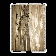 Coque iPad 2/3 Vieux biplans en noir et blanc
