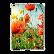 Coque iPad 2/3 Champs de coquelicots