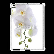 Coque iPad 2/3 Orchidée blanche