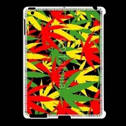 Coque iPad 2/3 Fond de cannabis coloré