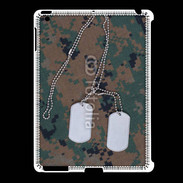 Coque iPad 2/3 plaque d'identité soldat américain