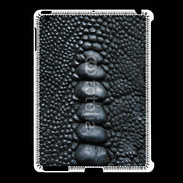 Coque iPad 2/3 Effet crocodile noir