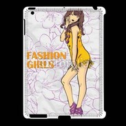 Coque iPad 2/3 Fashion girl manga
