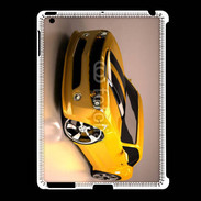 Coque iPad 2/3 Belle voiture jaune et noire