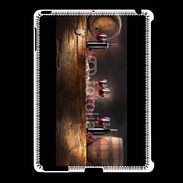 Coque iPad 2/3 Vin rouge et tonneaux