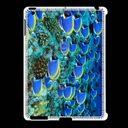 Coque iPad 2/3 Banc de poissons bleus