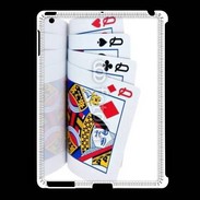 Coque iPad 2/3 Carré de dames au poker