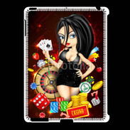 Coque iPad 2/3 Lady au casino