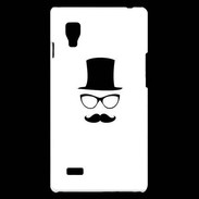 Coque LG Optimus L9 chapeau moustache