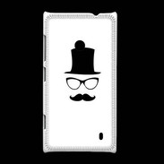 Coque Nokia Lumia 520 chapeau moustache