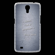 Coque Samsung Galaxy Mega Aimer Bleu Citation Oscar Wilde