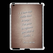 Coque iPad 2/3 Ame nait Rouge Citation Oscar Wilde