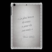 Coque iPadMini Brave Gris Citation Oscar Wilde