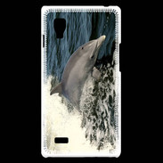 Coque LG Optimus L9 Coque Dauphin et vague