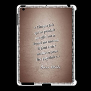 Coque iPad 2/3 Chaque fois Rouge Citation Oscar Wilde