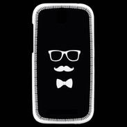 Coque HTC One SV moustache & noeud 1