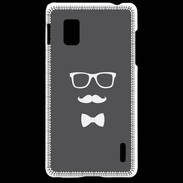 Coque LG Optimus G moustache & noeud 2
