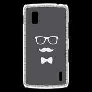 Coque LG Nexus 4 moustache & noeud 2