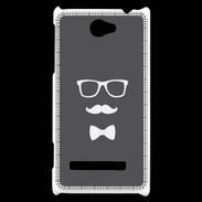 Coque HTC Windows Phone 8S moustache & noeud 2