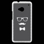 Coque HTC One moustache & noeud 2
