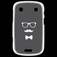 Coque Blackberry Bold 9900 moustache & noeud 2