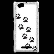 Coque Sony Xperia M pattes de chats/chiens 1