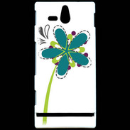 Coque Sony Xperia U fleurs 2