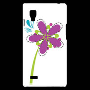 Coque LG Optimus L9 fleurs 3