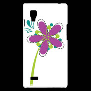 Coque LG Optimus L9 fleurs 4