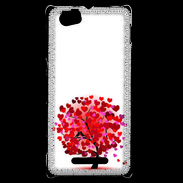 Coque Sony Xperia M Arbre coeurs