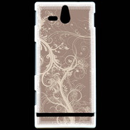 Coque Sony Xperia U motif fleuri 4