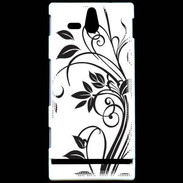 Coque Sony Xperia U motif fleurs 2