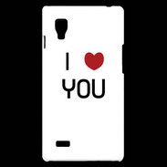 Coque LG Optimus L9 I love you